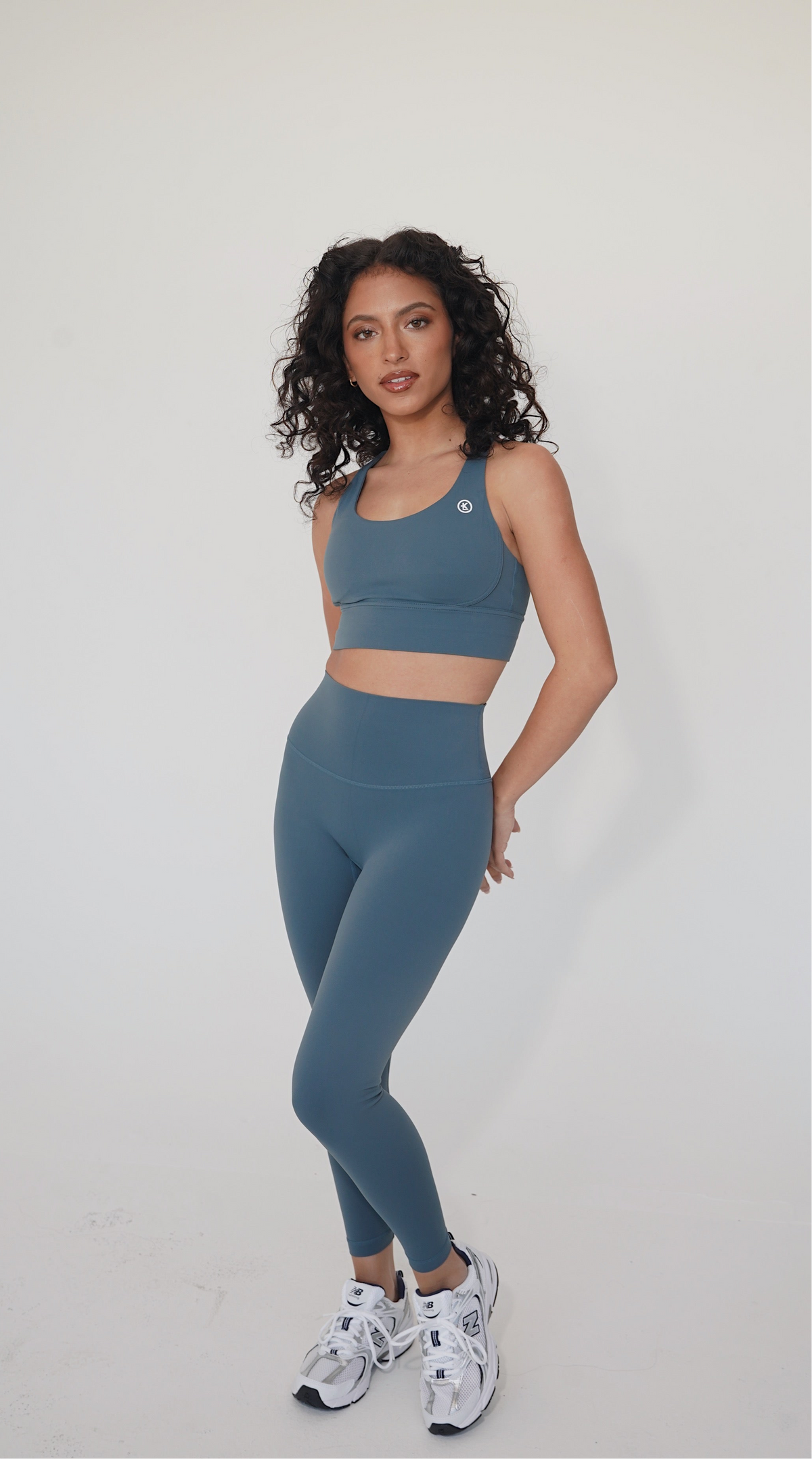 I Am Compassionate Quick-Dry Butter Light Blue Legging 4