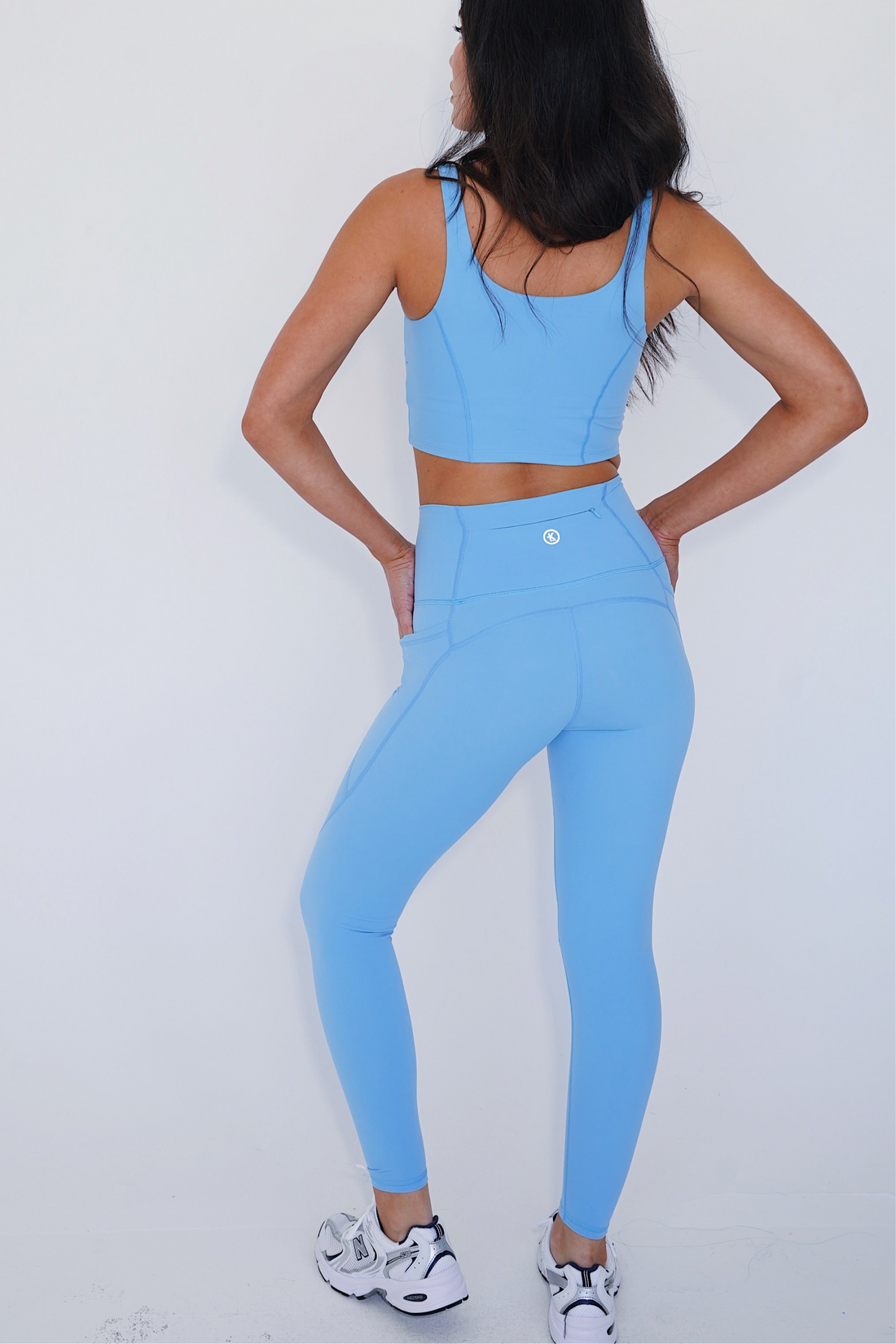 My Heart is Pure Vintage Bubble Blue Butter Soft Legging