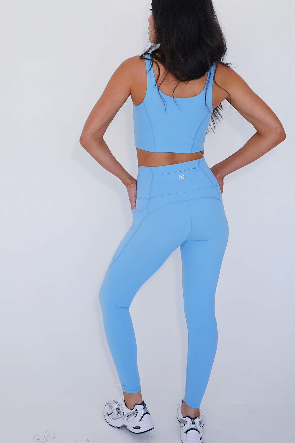 My Heart is Pure Vintage Bubble Blue Butter Soft Legging 9
