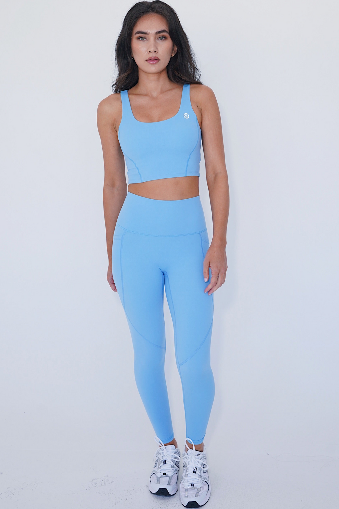 My Heart is Pure Vintage Bubble Blue Butter Soft Legging