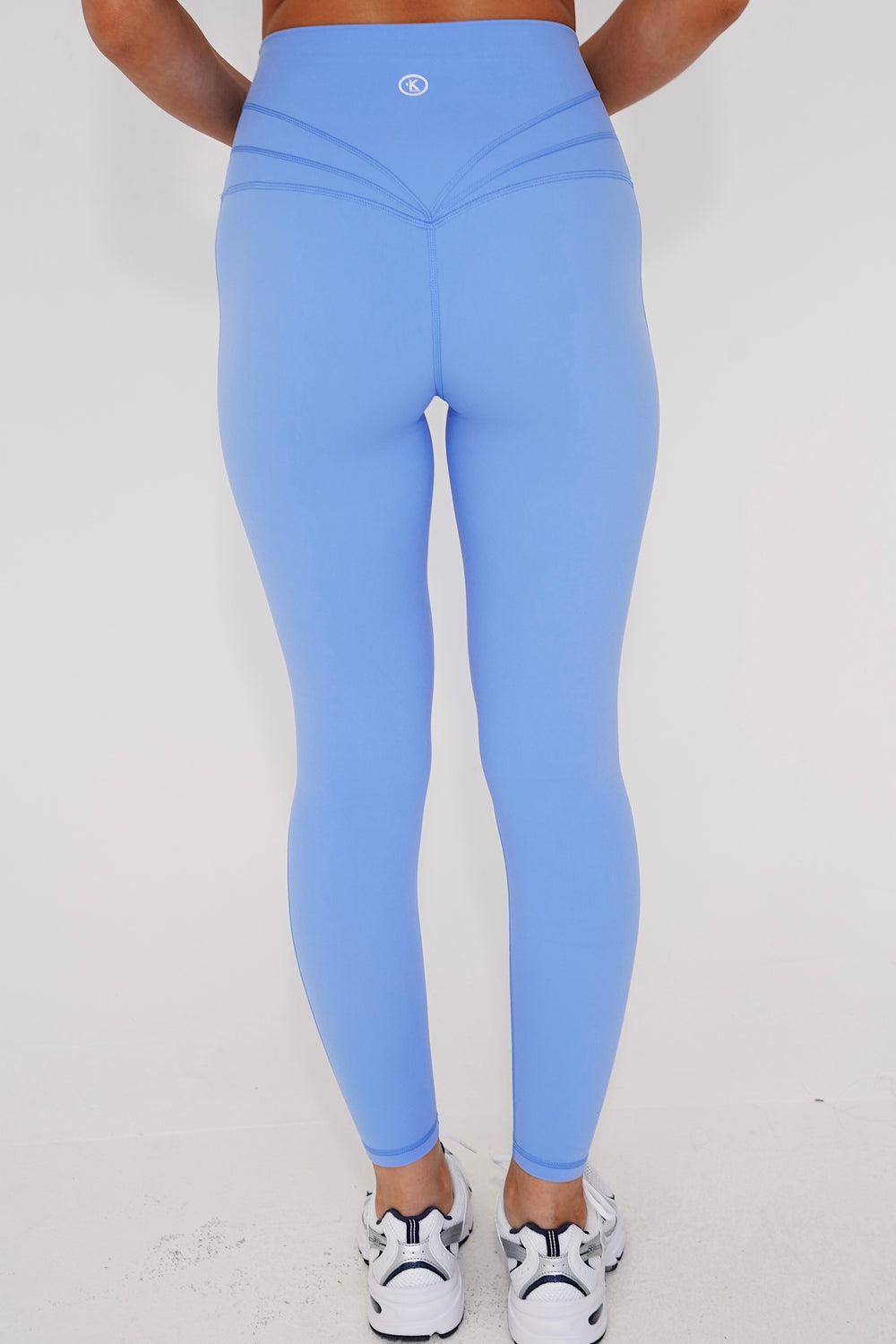 I am Beautifully Radiant Quick Dry Light Blue Yoga Legging 7