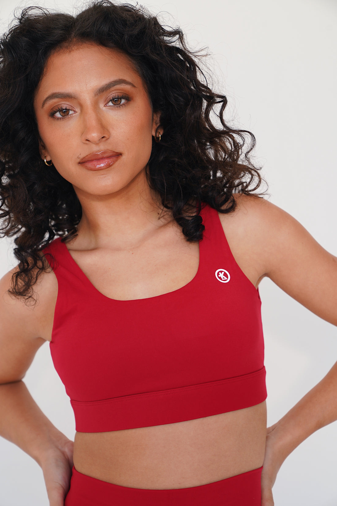 I am Beautifully Radiant Quick Dry Red Sports Bra