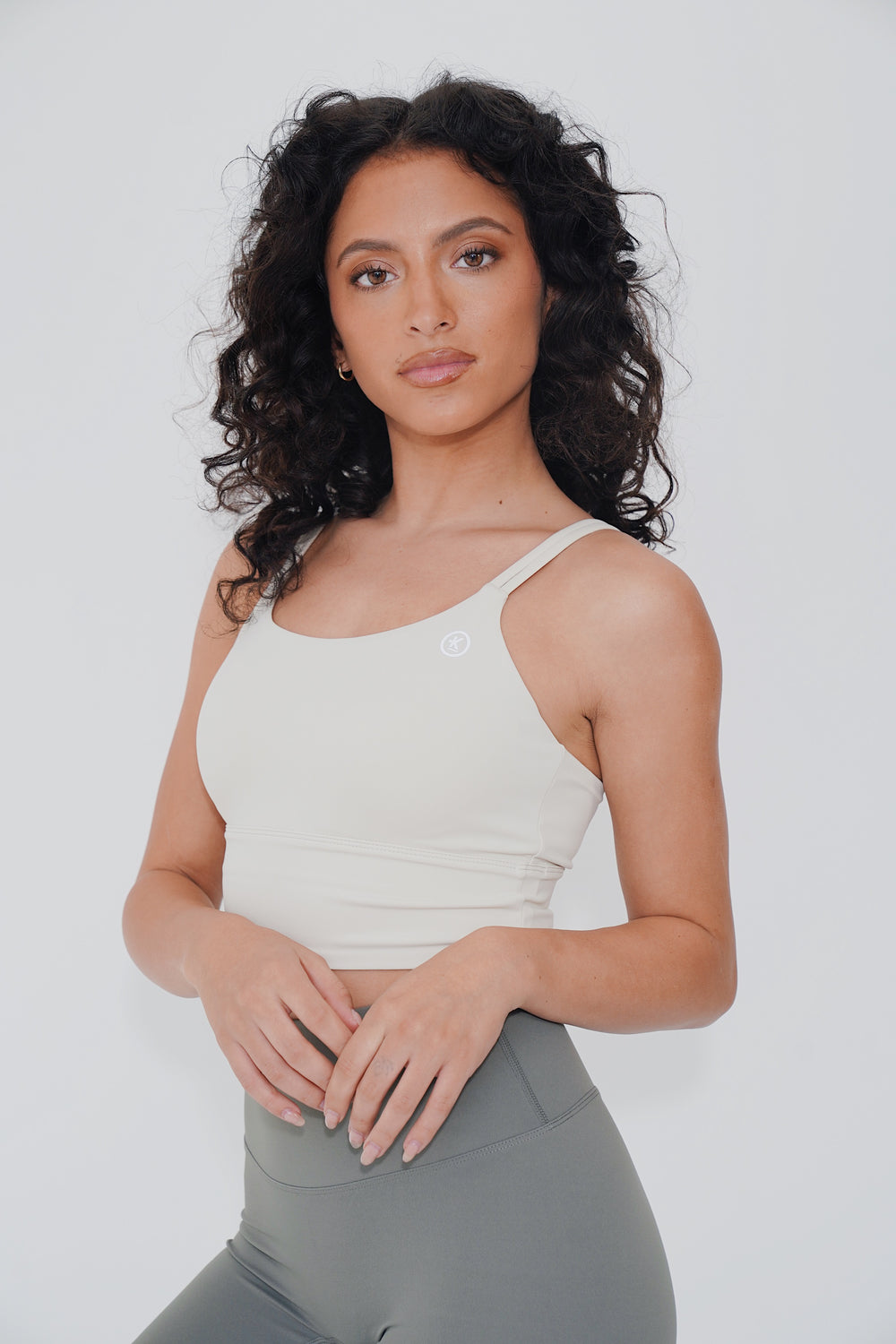 I Am Confident White Cropped Tank 5