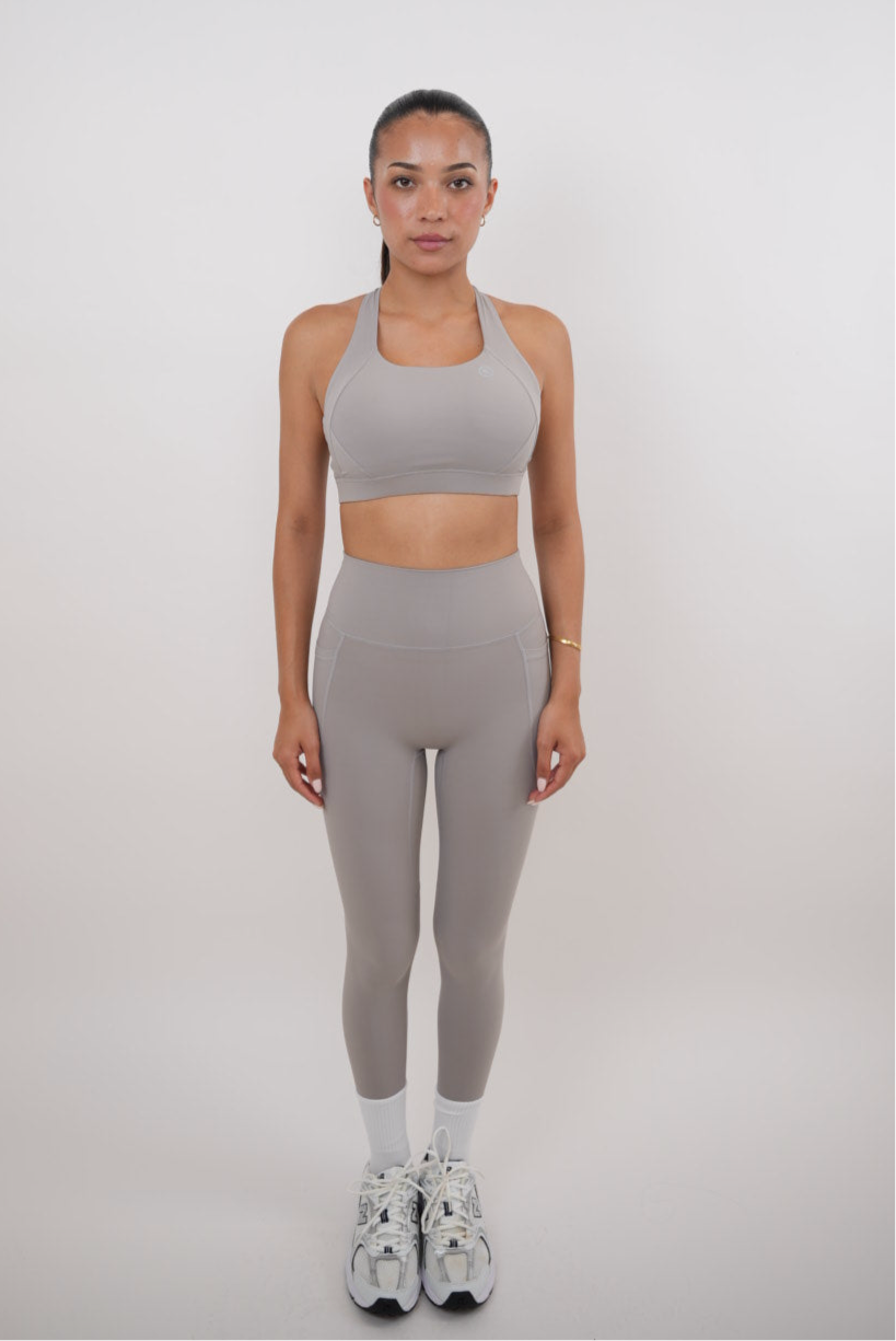 I Am Glowing Frosty Gray Quick Dry Butter Legging 1