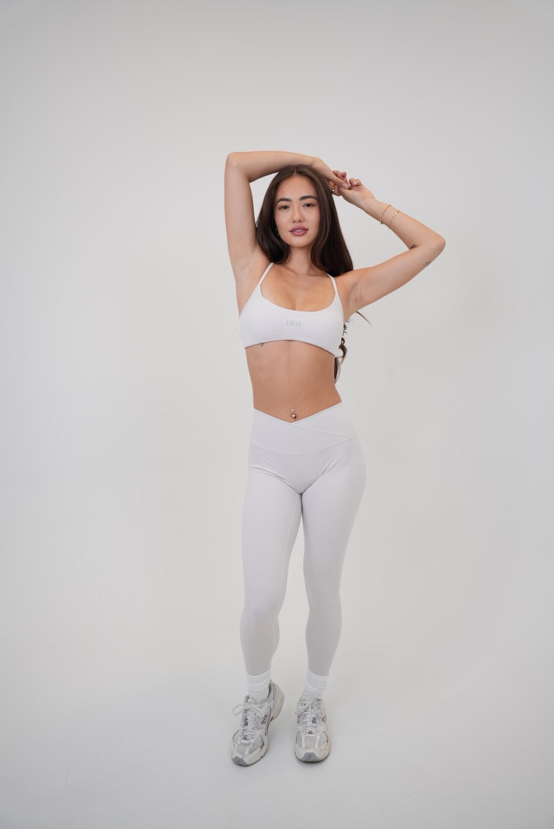 My Time Is Divine Lime White Cross-Back Butter Soft Bra 9