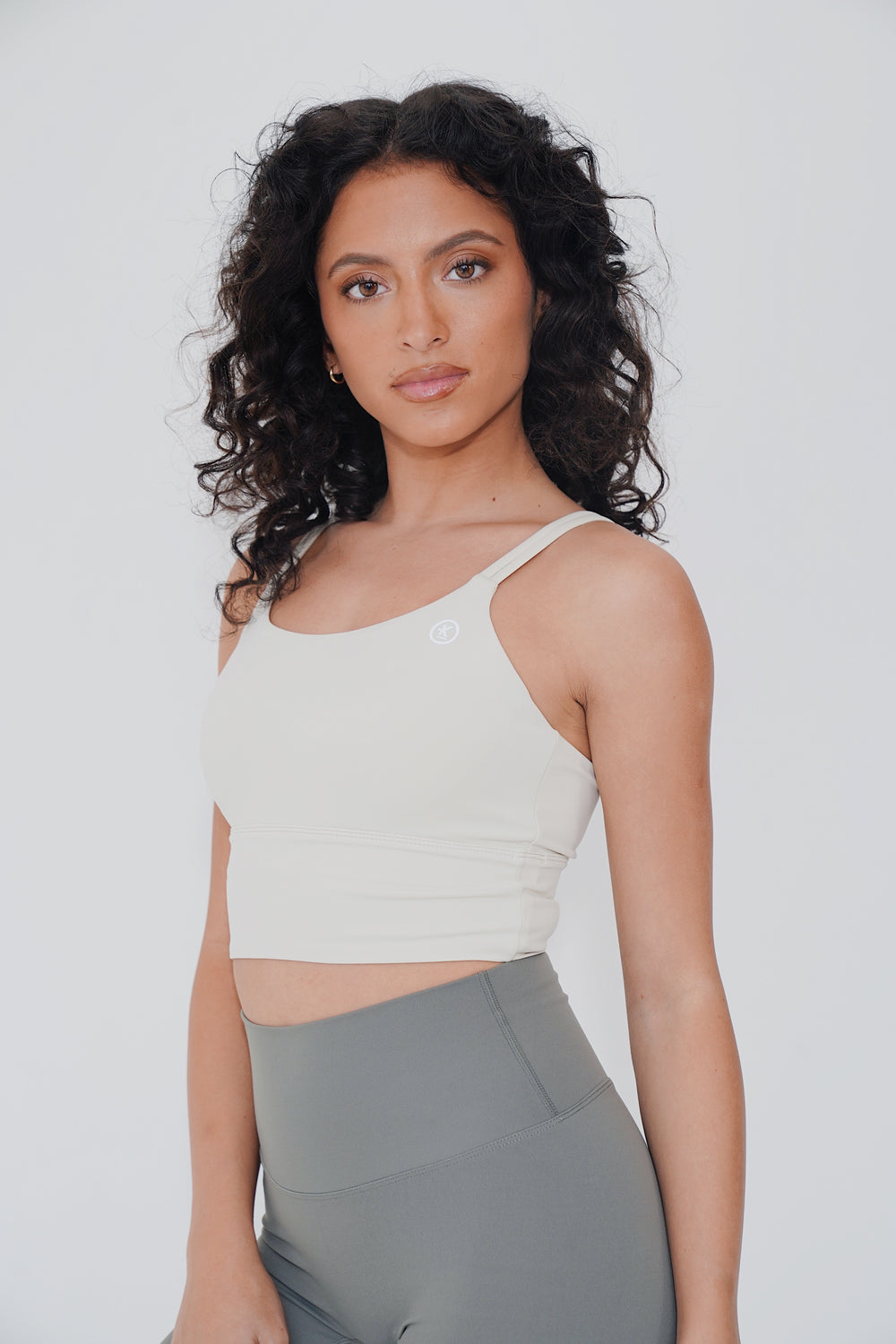 I Am Confident White Cropped Tank 4