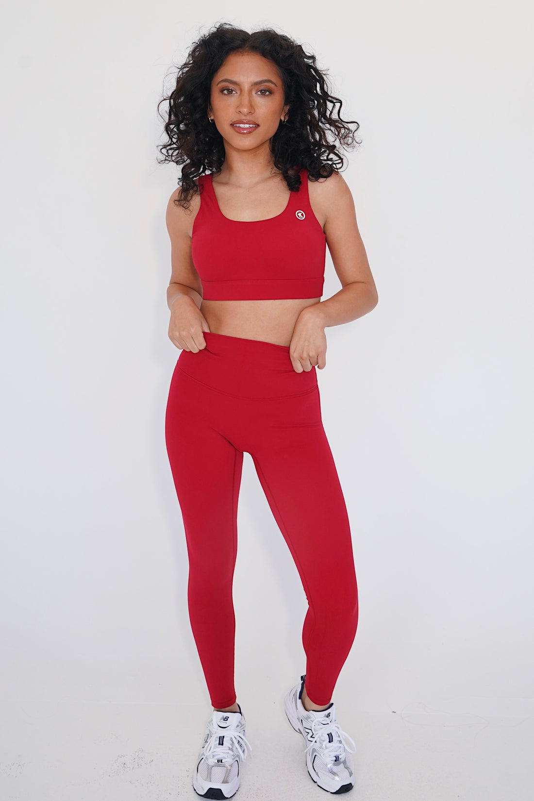 I am Beautifully Radiant Quick Dry Red Sports Bra