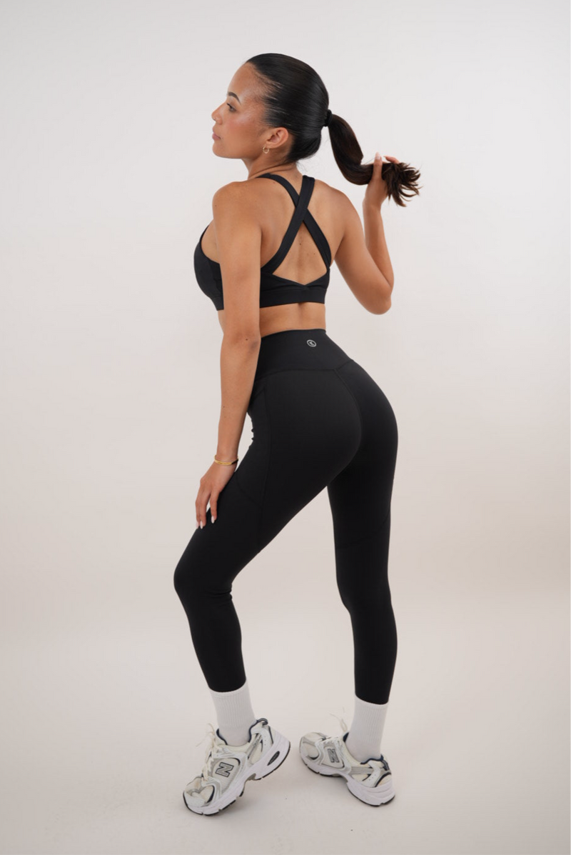 I Am Glowing Black Quick Dry Butter Soft Legging alt