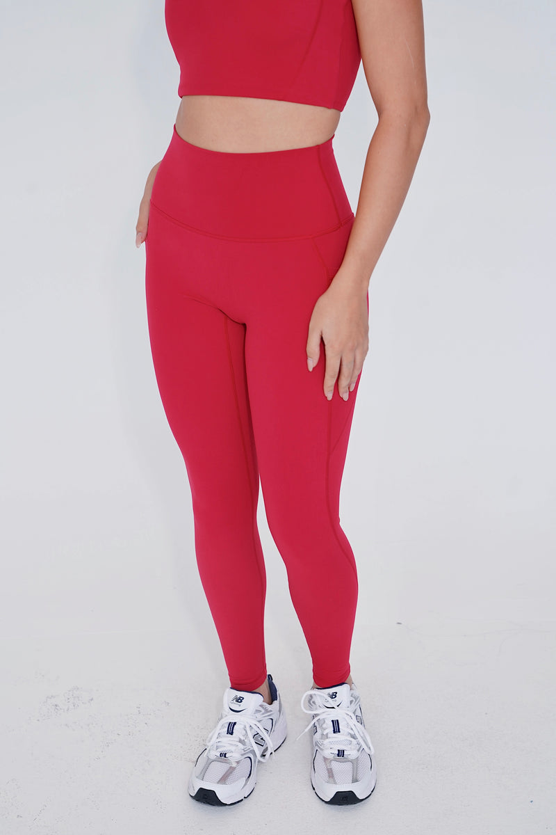 The More I Give, The More I Receive Hot Red Legging
