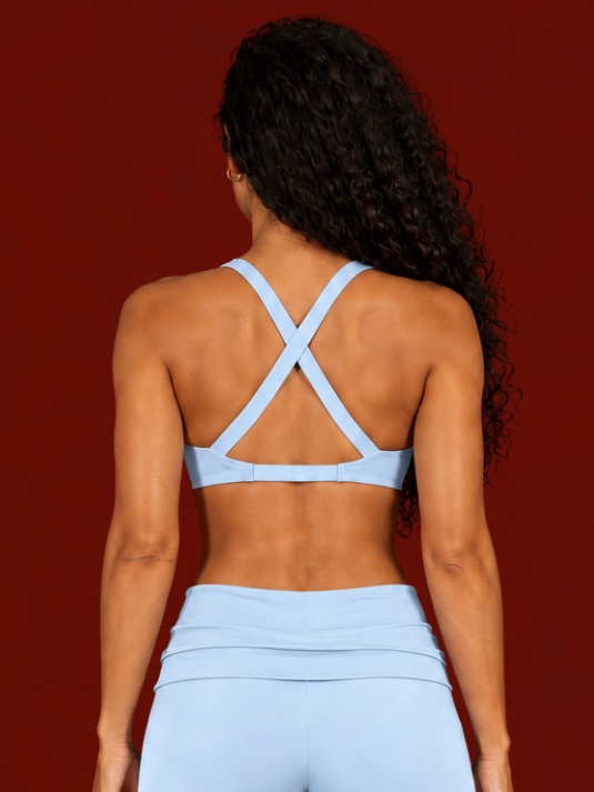 * ADD ON * Kappa Kappa Gamma I Move With Love Light Blue Bra alt