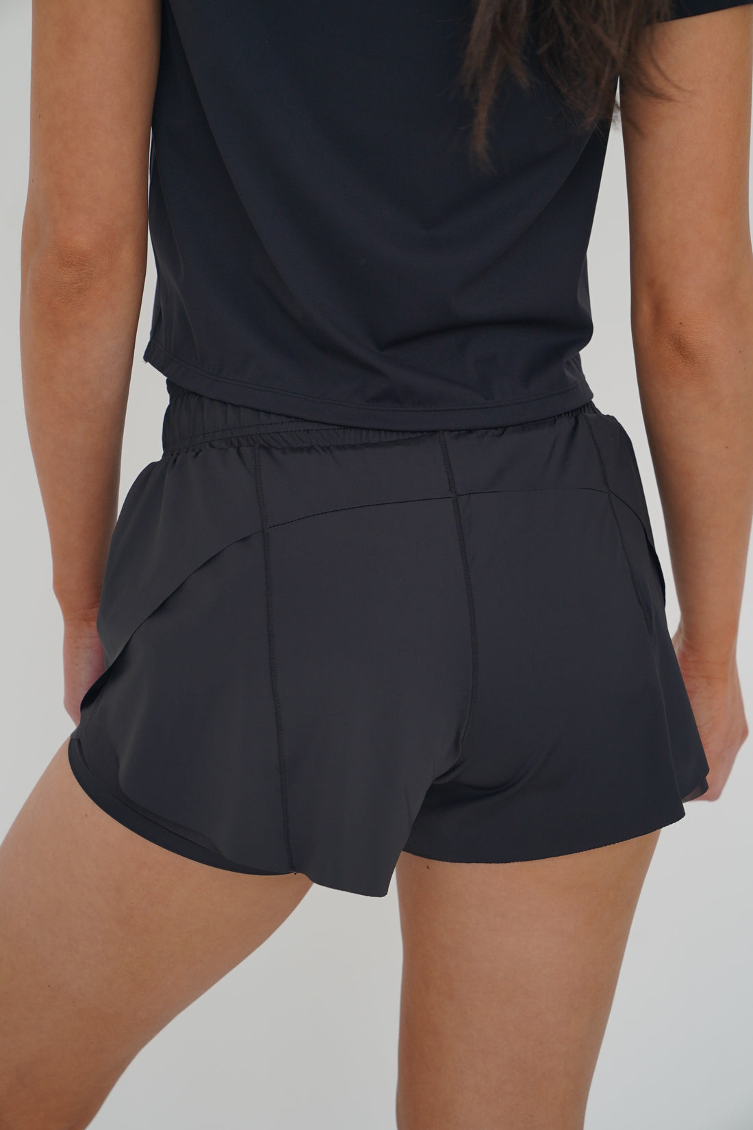 I Have Hope Mesh Trim  Running Shorts in Black