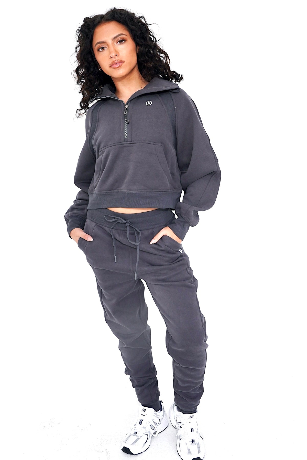 I Make Good Decisions Drawstring Warm Plush Graphite Ash Jogger Sweatpants 4