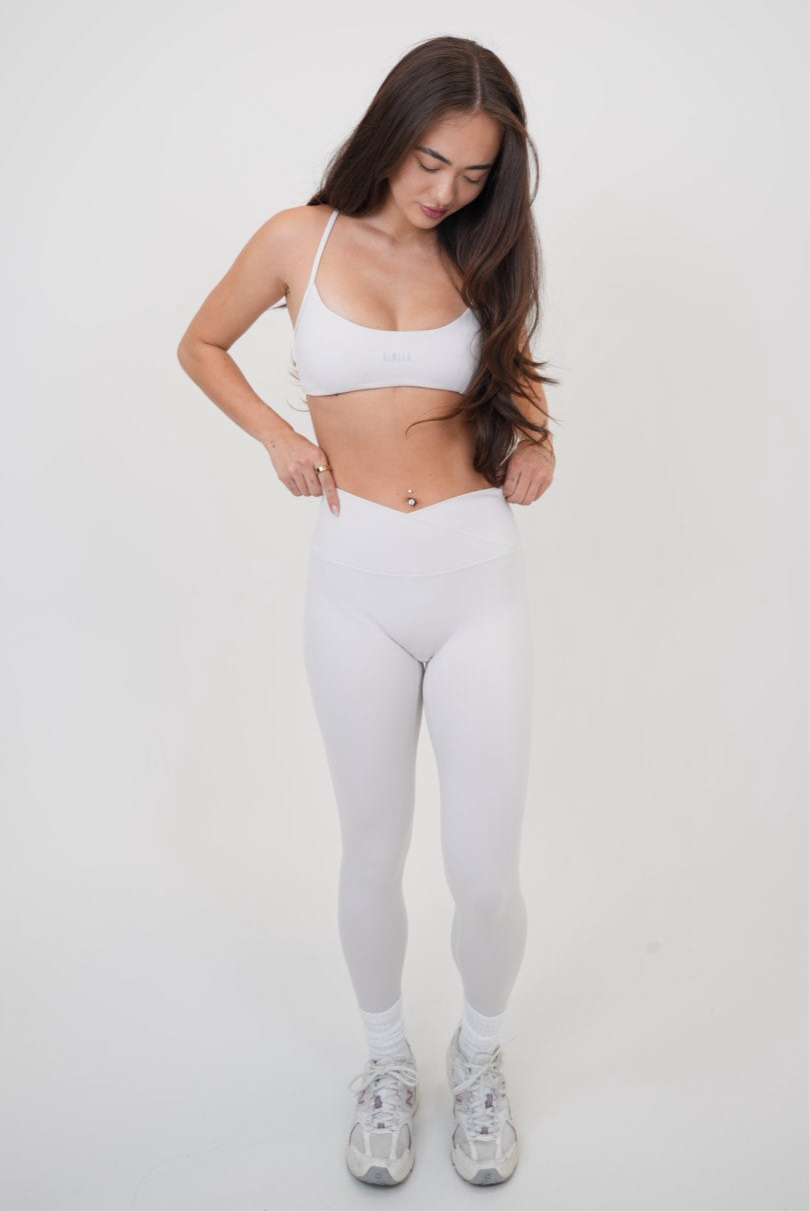 My Time Is Divine Lime White Sculpt V-Waist Legging 1