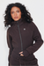 I Make Good Decisions Warm Plush Full Zip Espresso Brown Cropped Fleece Jacket