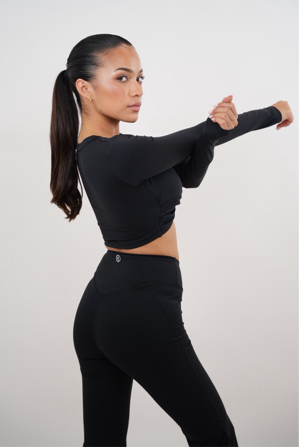 I Am Present Black Elegant Top 2