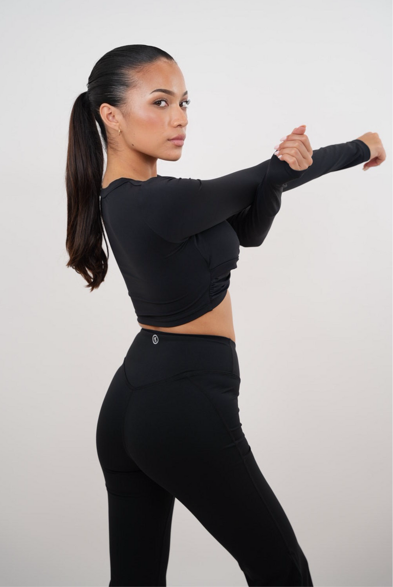 I Am Present Black Elegant Top alt