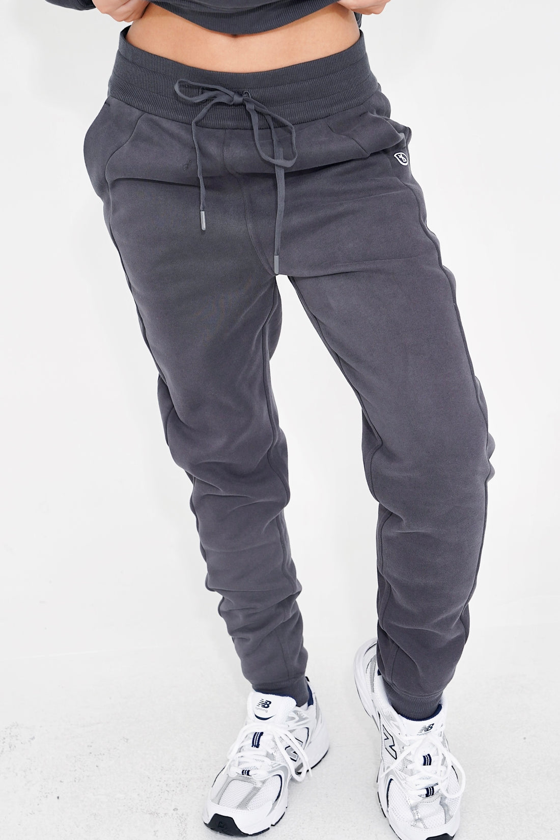 I Make Good Decisions Drawstring Warm Plush Graphite Ash Jogger Sweatpants