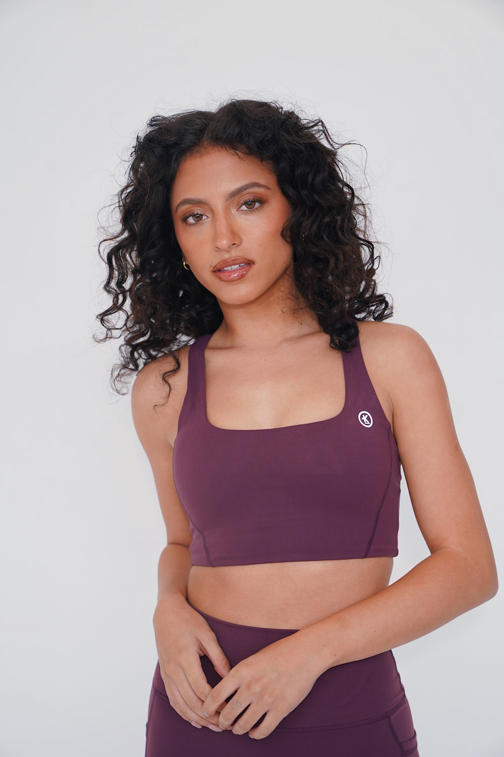 The More I Give, The More I Receive Elegant Plum Comfort Stretch Sports Bra 10