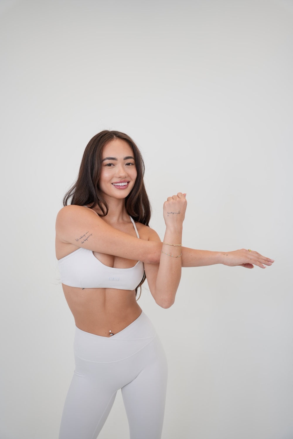My Time Is Divine Lime White Cross-Back Butter Soft Bra 3