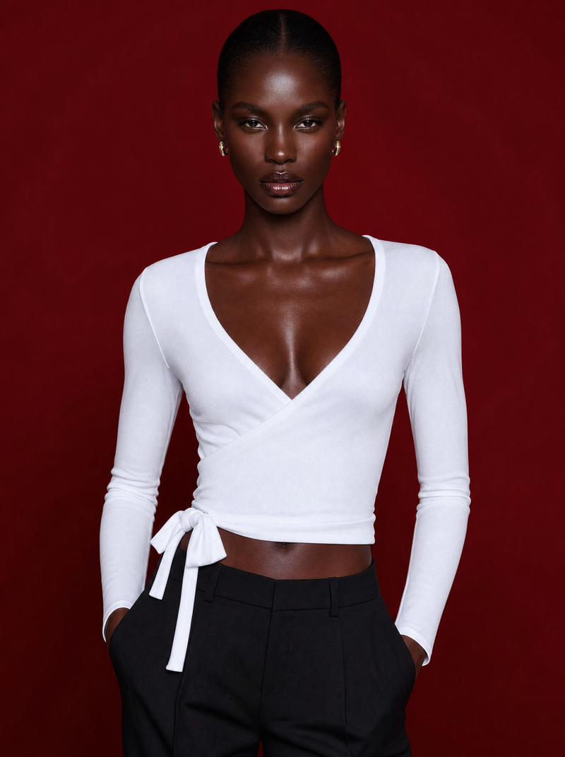 My Energy is Pure Vanilla Wrap Top alt