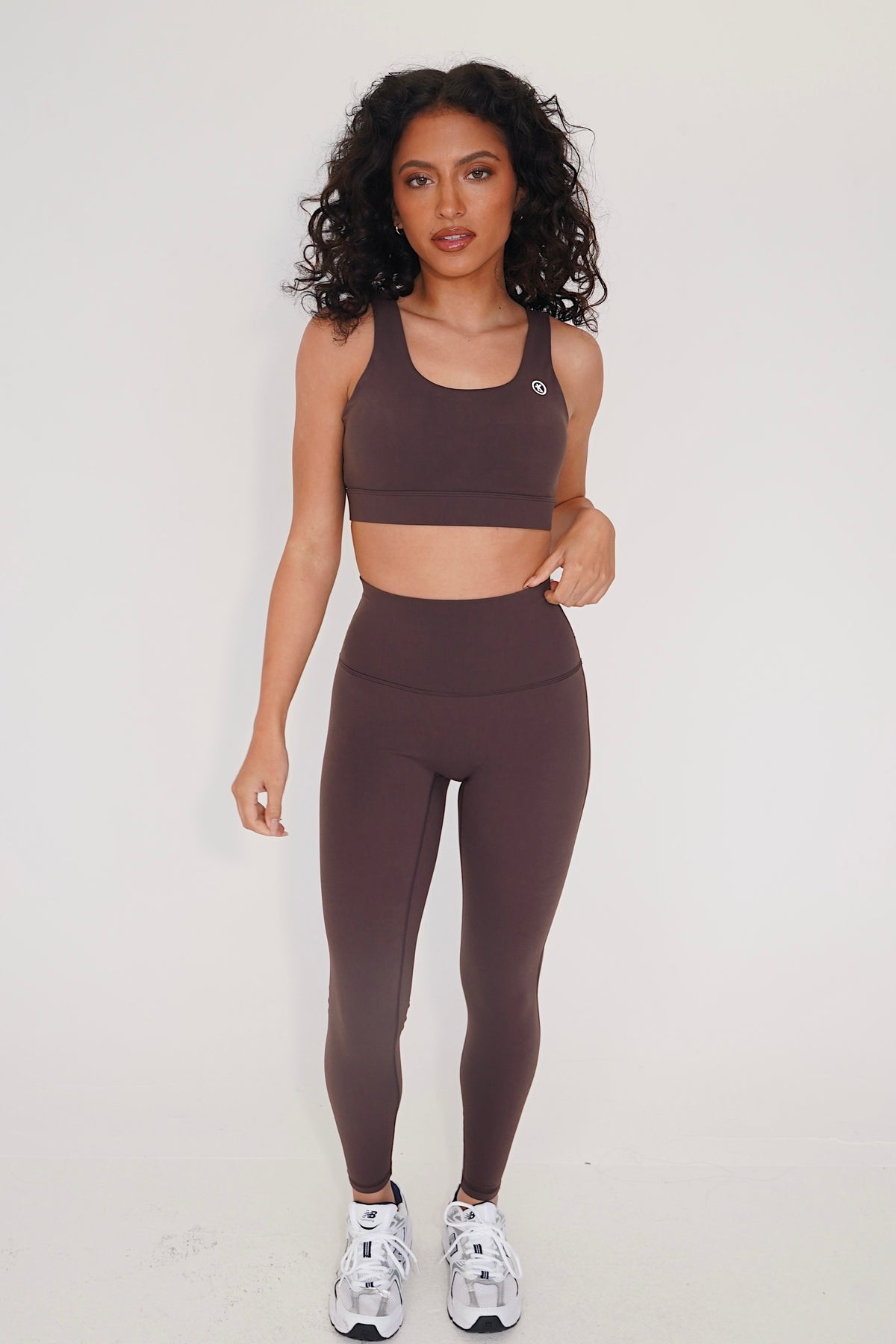 I am Beautifully Radiant Quick Dry Coffee Sports Bra 8