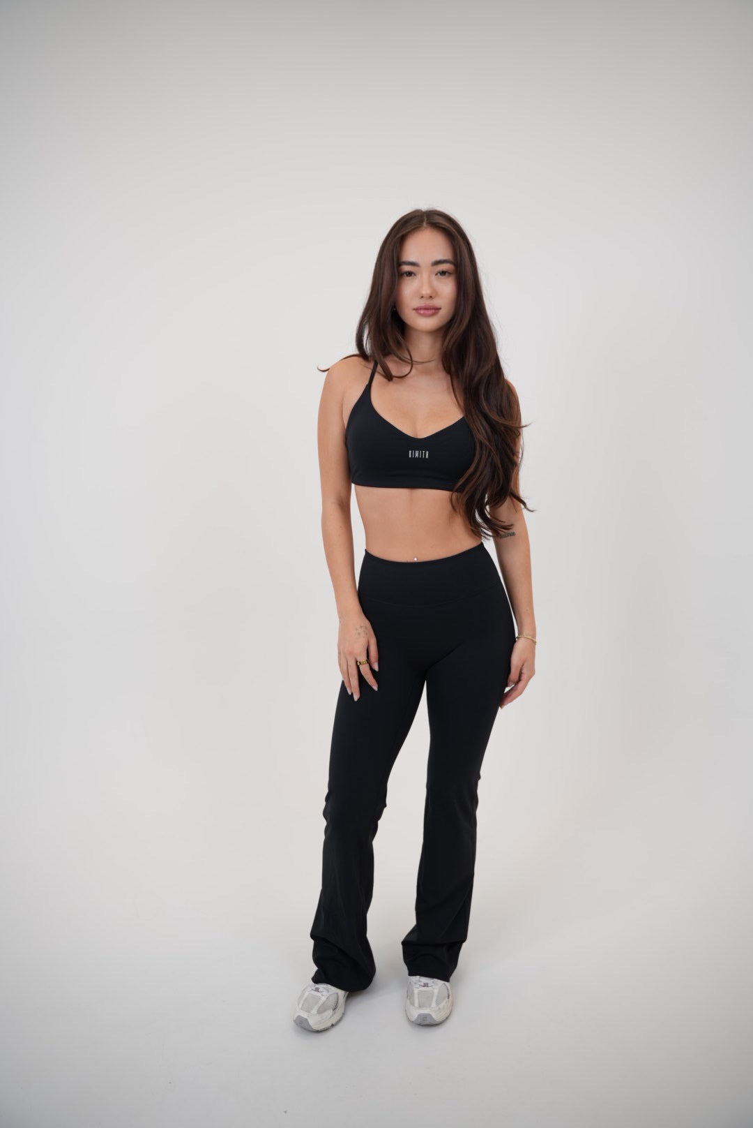 I Live in Luxury Black Sports Bra 5