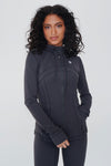 I am Focused Buttery Soft Full Zip Graphite Gray Hooded Sports Jacket