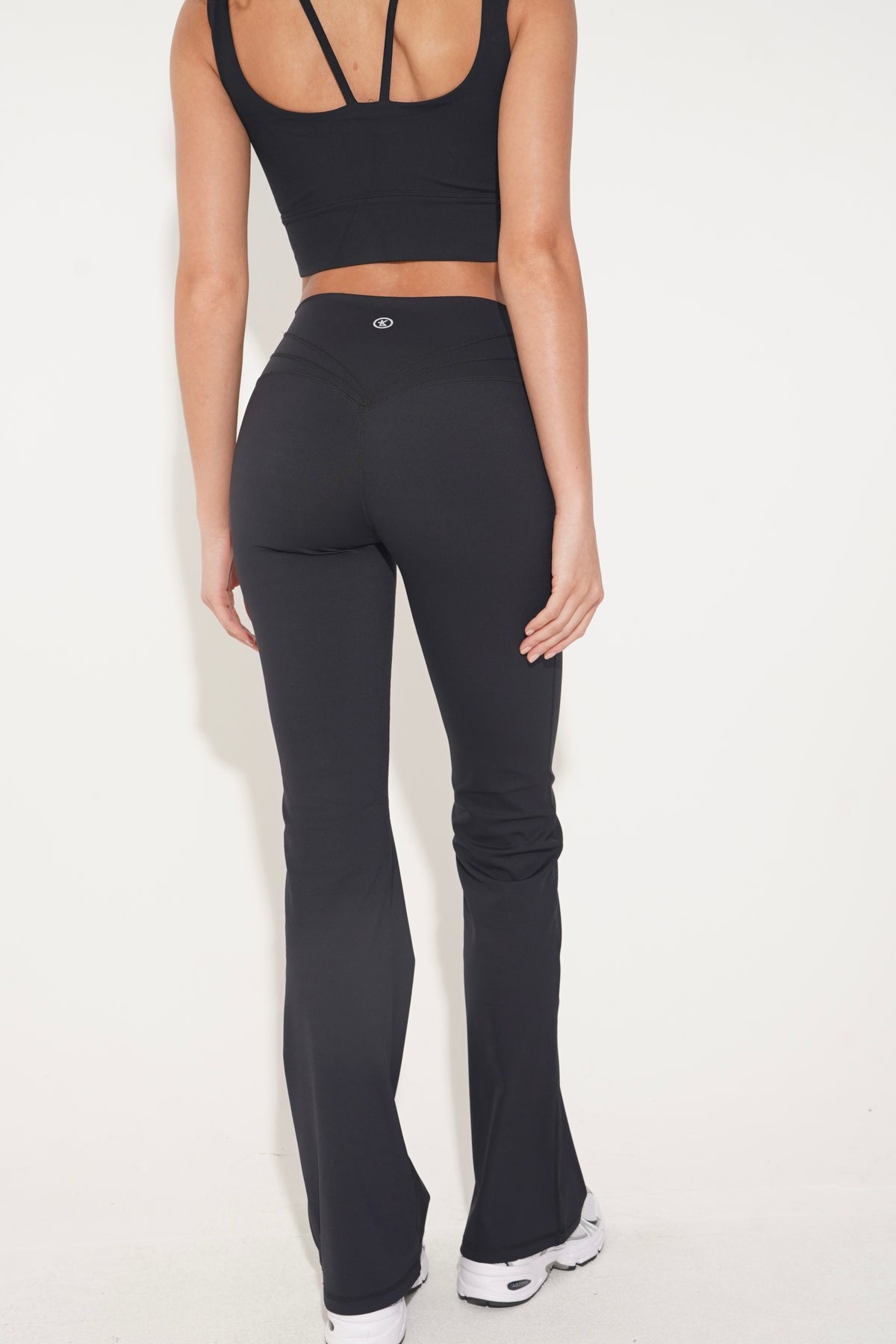 I Create Harmony Black Flare Yoga Pant 4