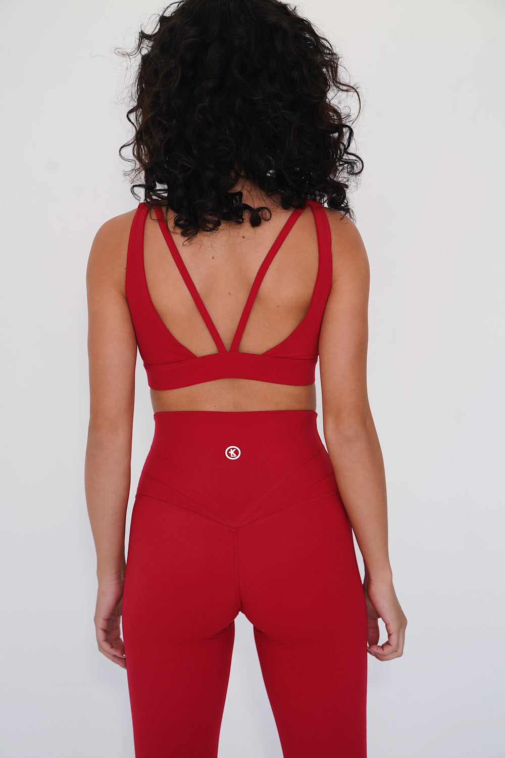 I am Beautifully Radiant Quick Dry Red Sports Bra 1