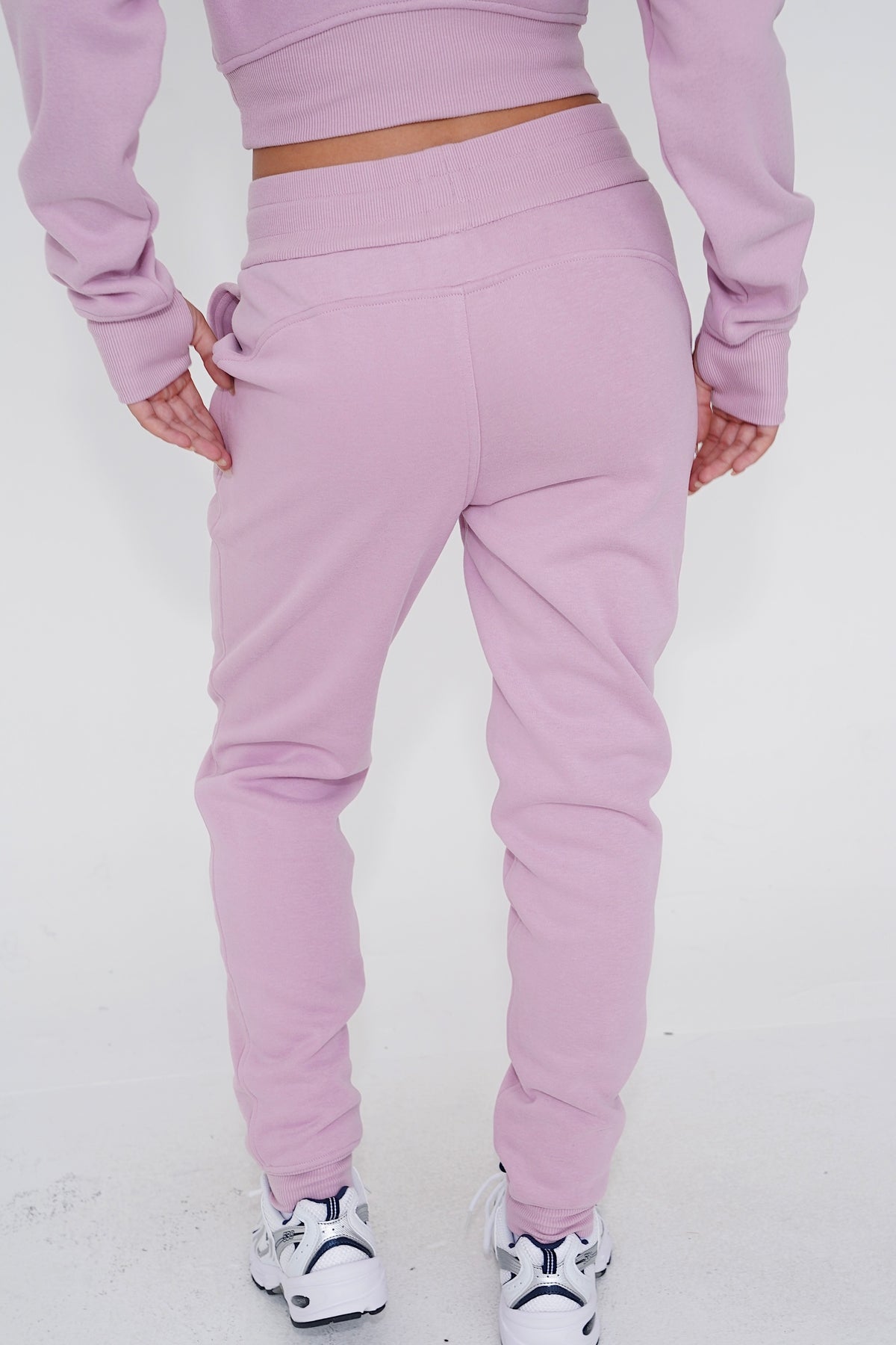 I Make Good Decisions Drawstring Warm Plush Pink Jogger Sweatpants 2