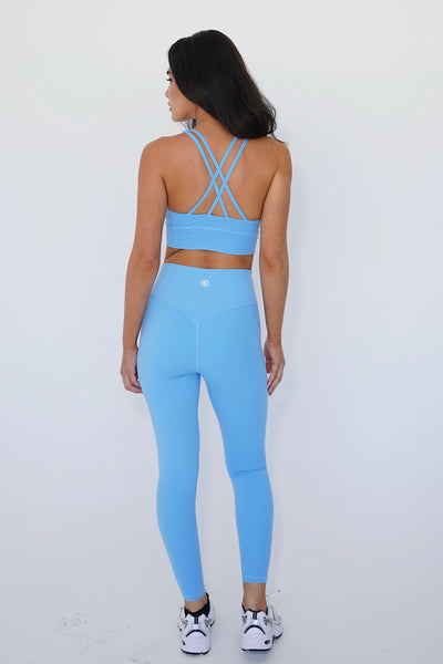 I Am Bold Comfortably Stylish Blue Yoga Legging