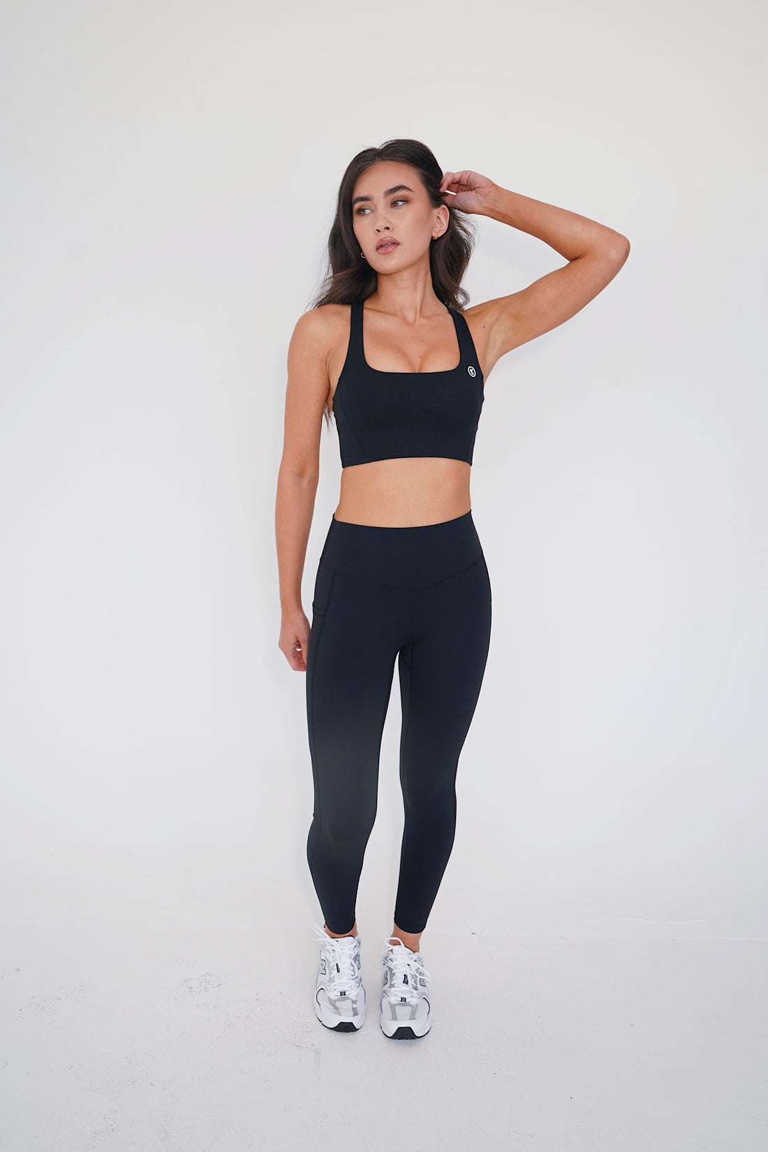 The More I Give, The More I Receive Supportive Black Comfort Stretch Sports Bra