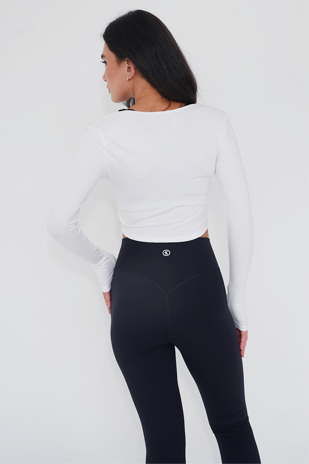 I Release Doubt Buttery Soft White Long Sleeve Crop Top 6
