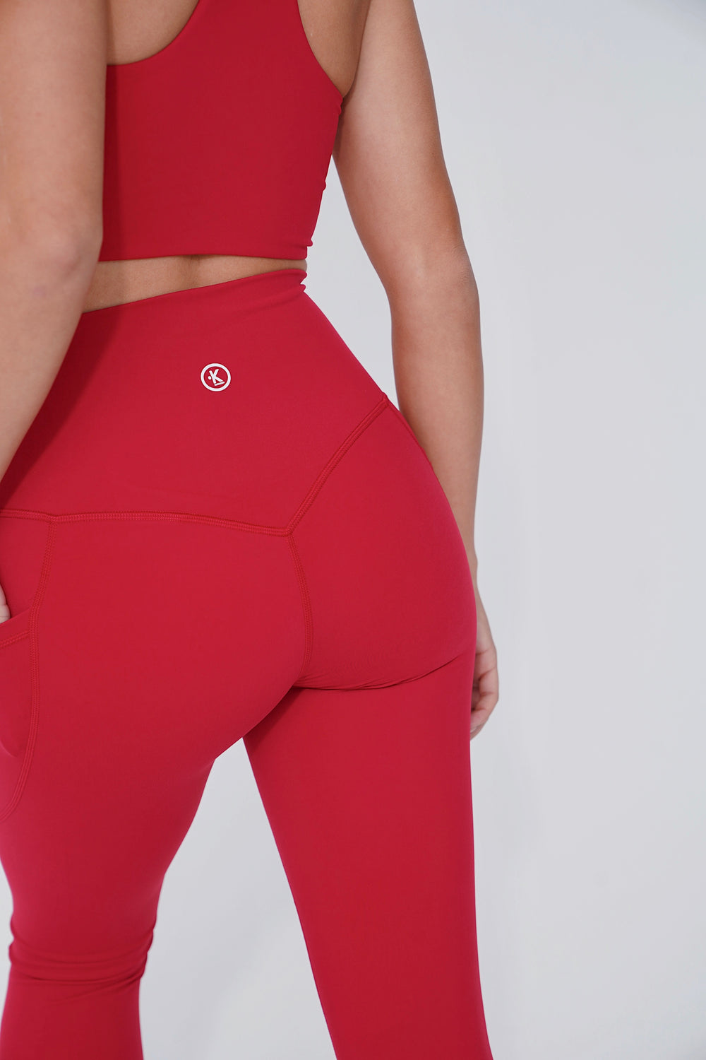 The More I Give, The More I Receive Hot Red Legging 8