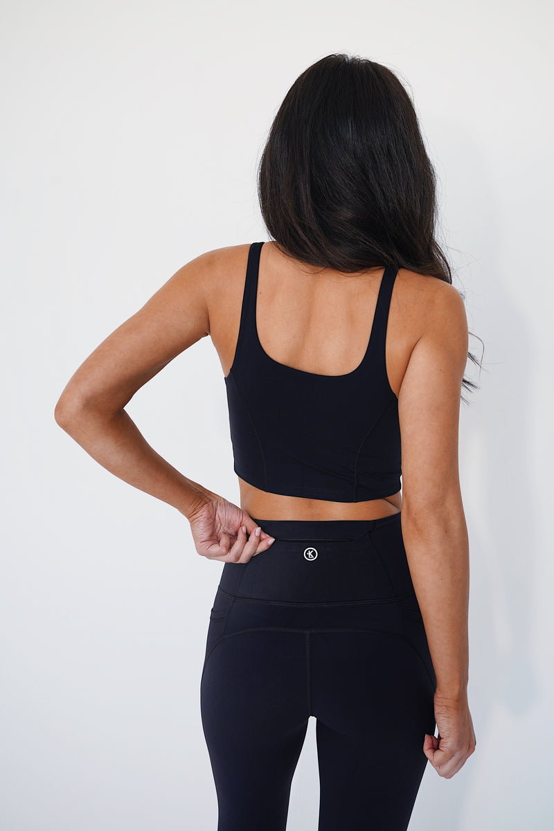 My Heart Is Pure Quick-Dry Butter Black Bra alt