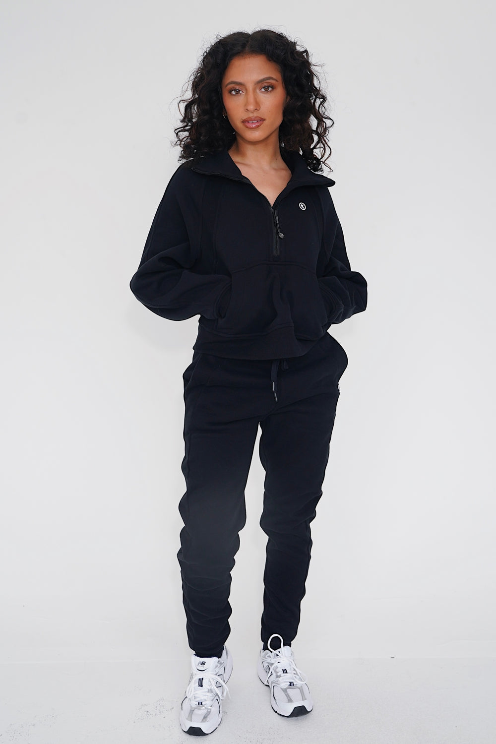I Make Good Decisions Drawstring Warm Plush Black Jogger Sweatpants 8