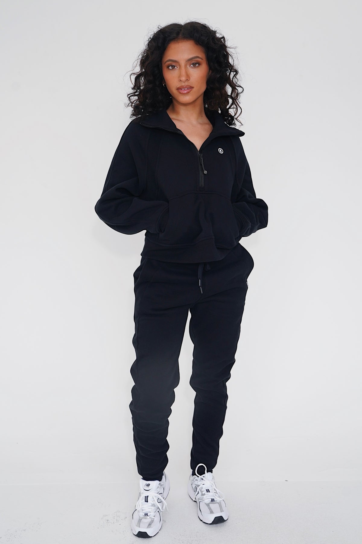 I Make Good Decisions Drawstring Warm Plush Black Jogger Sweatpants 8