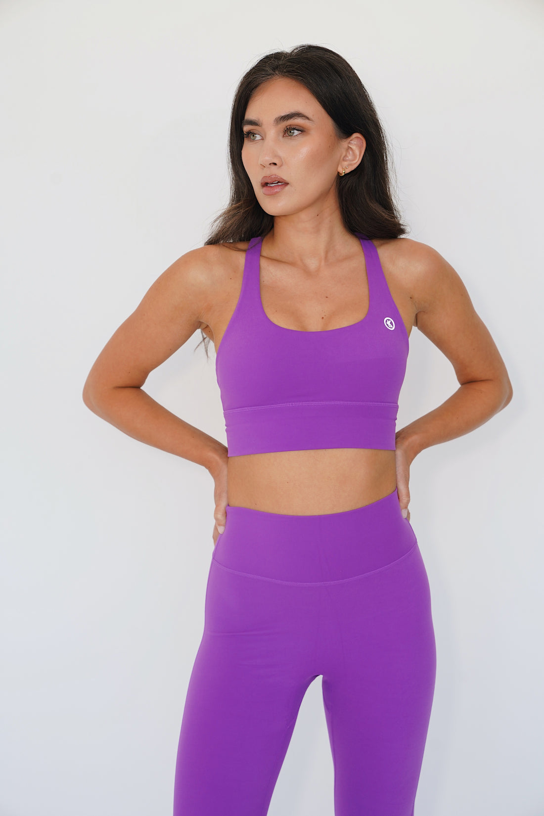 I am Bold Comfortably Stylish Purple Yoga Top