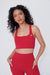 The More I Give, The More I Receive Red Comfort Stretch Sports Bra