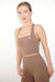 I Am Wonderful Halter Neck Brown Bra