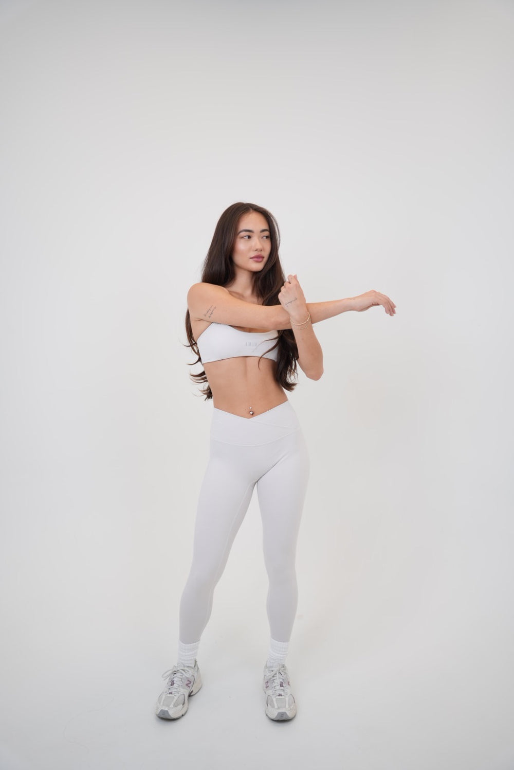 My Time Is Divine Lime White Cross-Back Butter Soft Bra 8