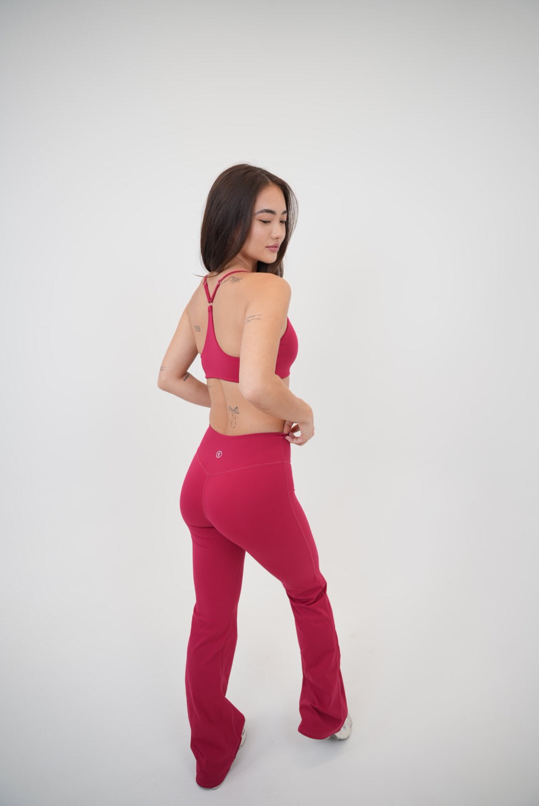 I Live in Luxury Red Flare Pant 6