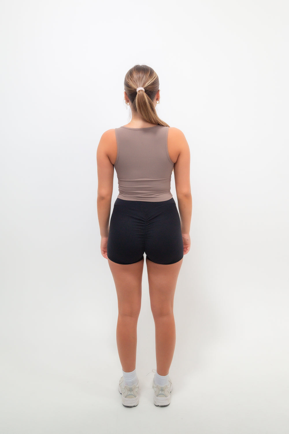 I Am Self Love Ribbed Quick-Dry Butter Taupe Tank 4