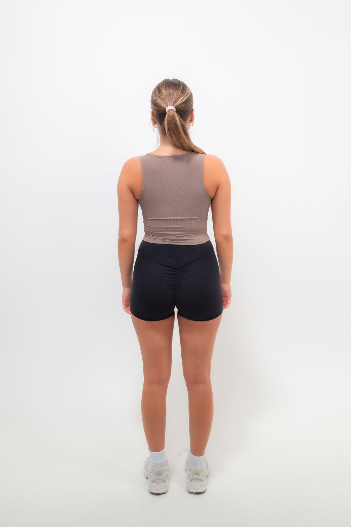 I Am Self Love Ribbed Quick-Dry Butter Taupe Tank 4