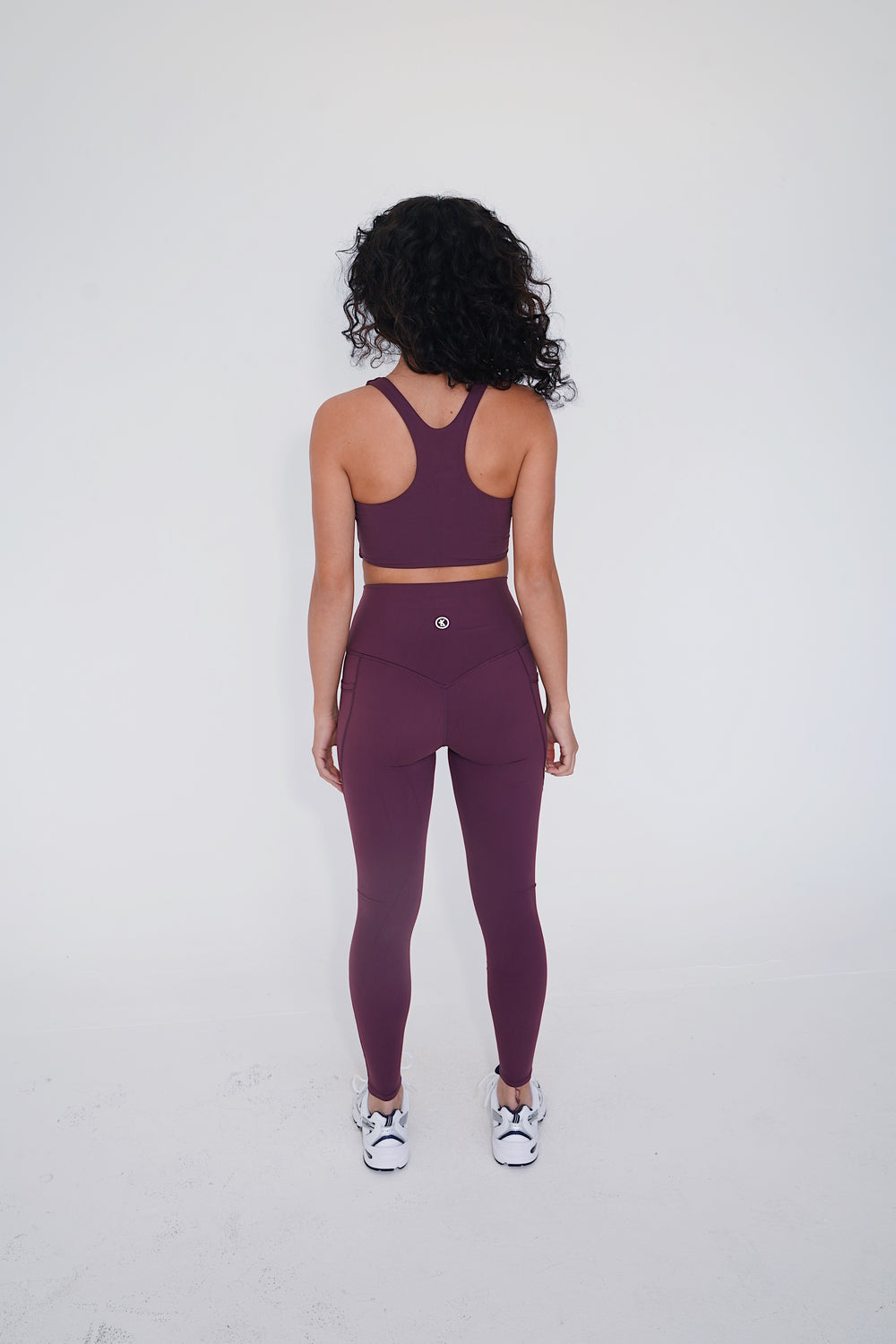 The More I Give, The More I Receive Elegant Plum Comfort Stretch Sports Bra 13