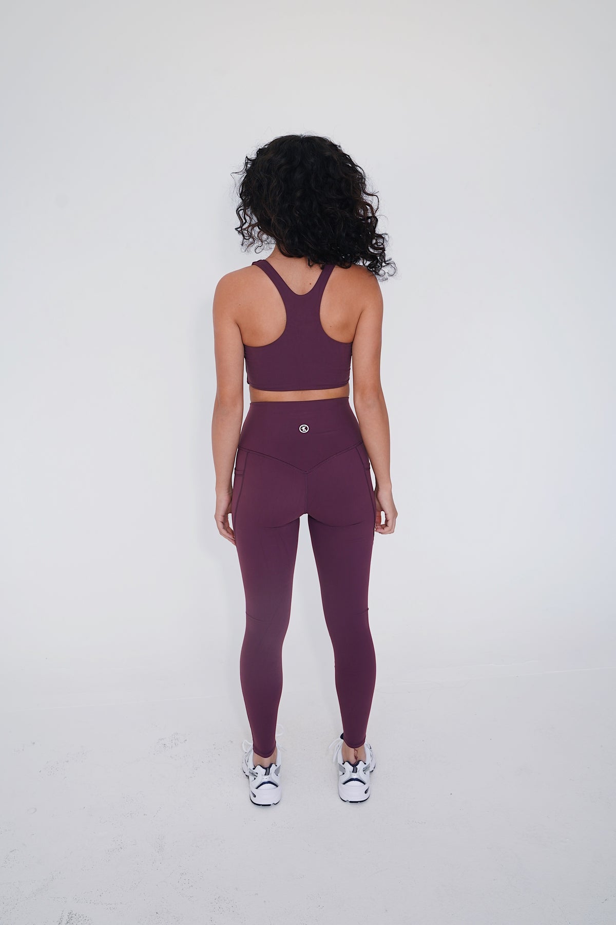 The More I Give, The More I Receive Elegant Plum Comfort Stretch Sports Bra 13