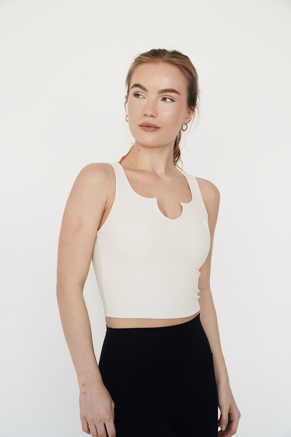 I Am Self Love Ribbed Quick-Dry Butter Ivory Tank 3