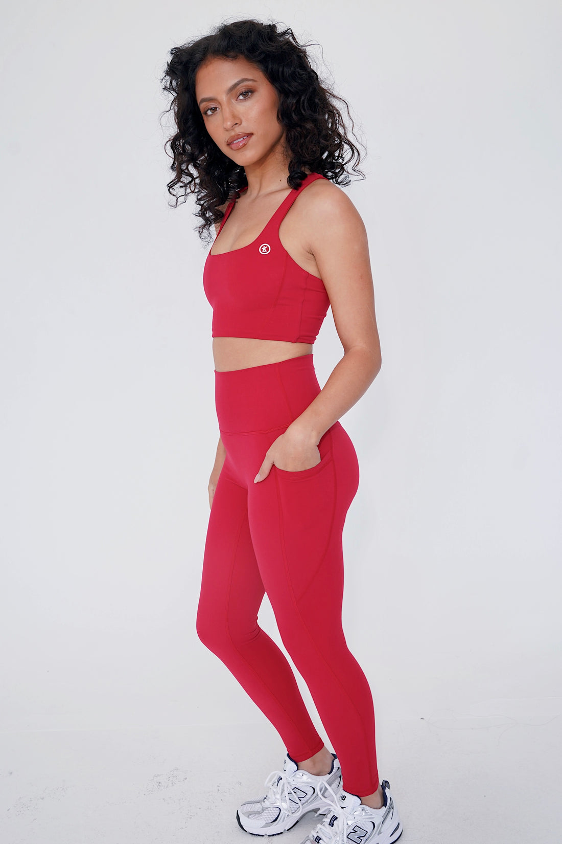 The More I Give, The More I Receive Radiant Red Comfort Stretch Sports Bra