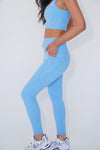 My Heart is Pure Vintage Bubble Blue Butter Soft Legging