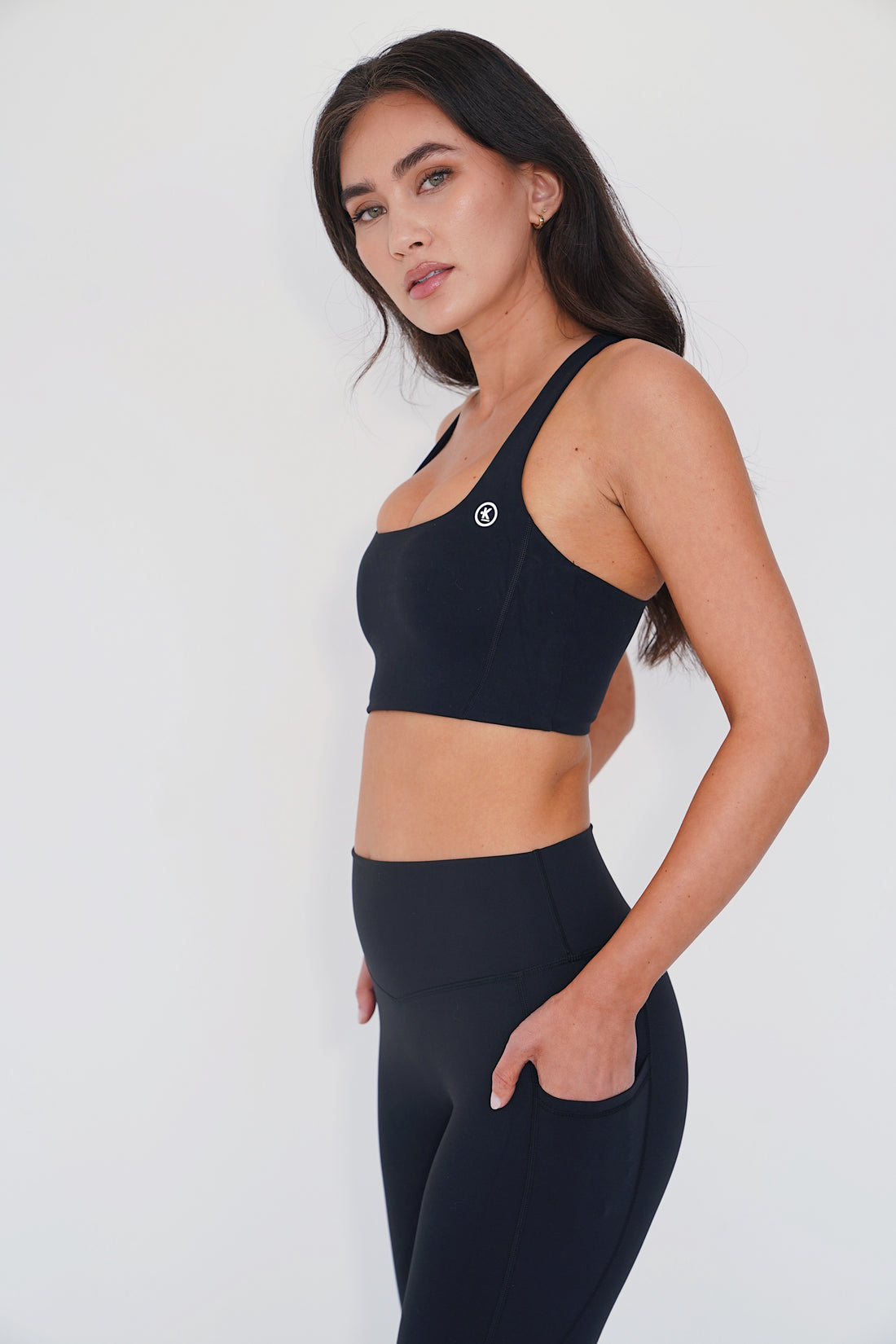 The More I Give, The More I Receive Supportive Black Comfort Stretch Sports Bra